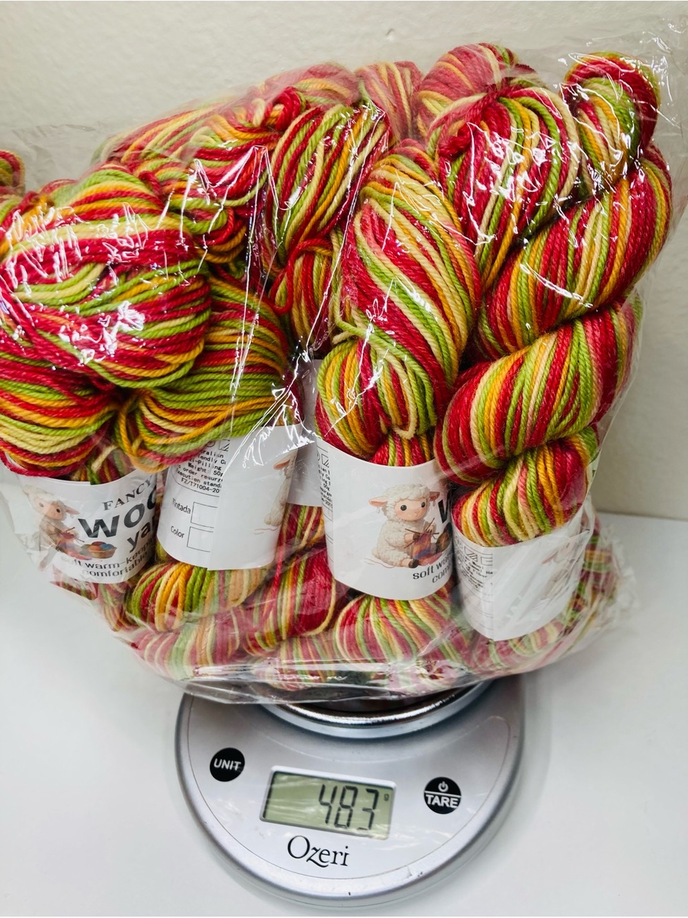 10 NEW Fancy Wool Yarn 480+g 85% Australian Wool 10% Camel 5% Anti-Pilling Fiber